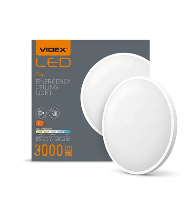 30W Sensorleuchte mit Notlicht - einstellbare Watt/CCT, IP44, Akku