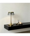 Wiederaufladbare LED-Tischleuchte - Gold, Touch-dimmbar, CCT, IP54