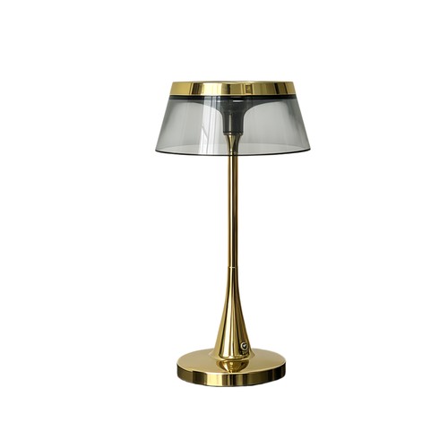 Wiederaufladbare LED-Tischleuchte - Gold, Touch dimmbar, CCT, IP54 Innen/Außen