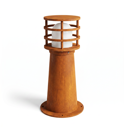 Corten 11W Gartenlampe - 40 cm, IP65 Außenbereich, inkl. Leuchtmittel