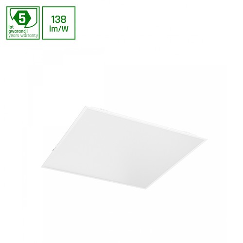 60x60 ALGINE LED Panel, 40W - Backlit, IP44, 4000K, DALI, weißer Rahmen