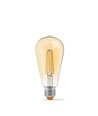 E27 6W dimmbare LED-Filamentlampe - ST64, extra warmweiß, Bronzeglas
