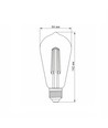 E27 6W dimmbare LED-Filamentlampe - ST64, extra warmweiß, Bronzeglas