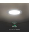 12W Ø17cm Backlit LED Einbaupanel - 3-in-1 CCT, Cree Chip, 6 Jahre Garantie, rund