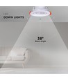 10er Pack 7W Ø8,8cm LED Einbaustrahler - Loch: Ø6,8 cm, CCT - 3 Lichtfarben