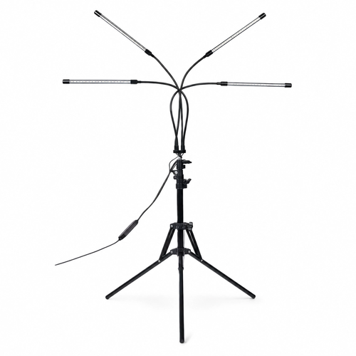 LEDlife Pflanzenlampe mit Stativ - 4 Lampen, Timer und Fernbedienung