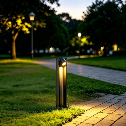 Schwarze verstellbare Gartenlampe - 7,5W, 40 cm, IP65 Außen, inkl. Leuchtmittel