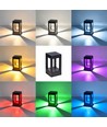20cm RGB+CCT LED Pollerleuchte - Schwarz, 8W, IP65, Zigbee Hue kompatibel