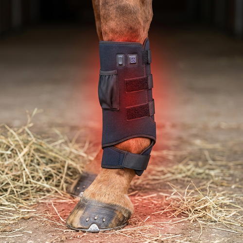 Lichttherapie-Gamasche für Pferde - Infrarot & Rotlicht, inkl. Powerbank