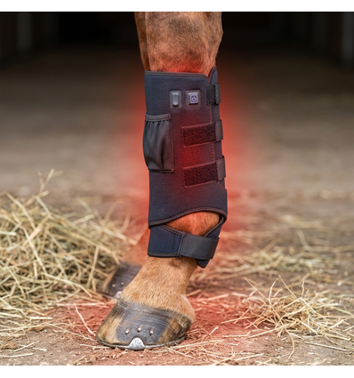Lichttherapie-Gamasche für Pferde - Infrarot & Rotlicht, inkl. Powerbank