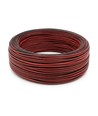 100m Kabel rot/schwarz - 2x0,35mm², 12V-24V, für LED-Streifen