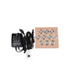 10er-Set Bodeneinbaustrahler mit Timer/Sensor - 0,5W, rund, Edelstahl, inkl. Netzteil