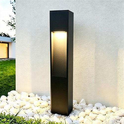 Schwarze Gartenlampe - 13W, 100 cm, IP65 Außen, inkl. Leuchtmittel