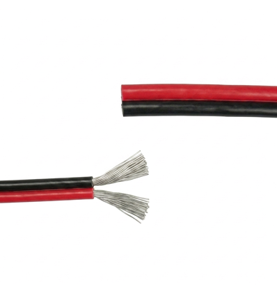 5m 1,2mm² Kabel rot/schwarz - 2-adrig (16AWG), 12V-24V, für LED Streifen