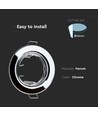 2er-Pack MR16/GU10 Downlight-Set - Ohne Leuchtmittel, Chrom, Loch: Ø6,5 cm, Maße: Ø8 cm