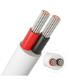 5m Kabel rot/schwarz, weiß rund - 2x0,35mm², 12V-24V, für LED-Streifen