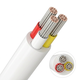 5m CCT Kabel, weiß rund - 3x0,35mm², 12V-24V, für LED Streifen