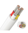 100m CCT-Kabel, weiß rund - 3x0,35mm², 12V-24V für LED-Streifen