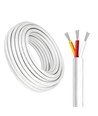 100m CCT-Kabel, weiß rund - 3x0,35mm², 12V-24V für LED-Streifen
