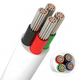 20m RGB Kabel, weiß rund - 4x0,35mm², 12V-24V für LED Streifen