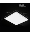 V-Tac 60x60 LED Panel, 40W - 4000K, Backlit, weißer Rahmen
