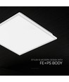 V-Tac 60x60 LED Panel, 40W - 4000K, Backlit, weißer Rahmen