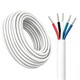 100m RGBW Kabel, weiß rund - 5x0,35mm², 12V-24V für LED-Streifen