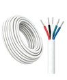 100m RGBW Kabel, weiß rund - 5x0,35mm², 12V-24V für LED-Streifen