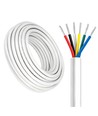 100m RGB+CCT Kabel, weiß rund - 6x0,35mm², 12V-24V für LED-Streifen