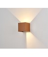 6W CUBIC PRO Wandleuchte - IP65, Corten, durchschleifbar, verstellbar, quadratisch, Up/Down, Innen / Außen, inkl. Leuchtmittel