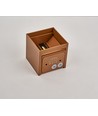 6W Dimmbare CUBIC PRO Wandleuchte - IP65, Corten, durchschleifbar, verstellbar, Up/Down, Innen/Außen, inkl. Leuchtmittel