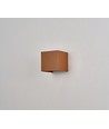 6W CUBIC PRO Wandleuchte - IP65, Corten, durchschleifbar, verstellbar, quadratisch, Up/Down, Innen / Außen, inkl. Leuchtmittel