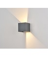 6W Dimmbare CUBIC PRO Wandleuchte - IP65, Anthrazit, verstellbar, Up/Down, Innen/Außen, inkl. Leuchtmittel