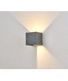 6W Dimmbare CUBIC PRO Wandleuchte - IP65, Anthrazit, verstellbar, Up/Down, Innen/Außen, inkl. Leuchtmittel