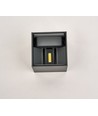6W Dimmbare CUBIC PRO Wandleuchte - IP65, Anthrazit, verstellbar, Up/Down, Innen/Außen, inkl. Leuchtmittel