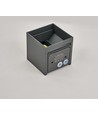 6W Dimmbare CUBIC PRO Wandleuchte - IP65, Anthrazit, verstellbar, Up/Down, Innen/Außen, inkl. Leuchtmittel