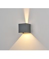 6W Dimmbare CUBIC PRO Wandleuchte - IP65, Anthrazit, verstellbar, Up/Down, Innen/Außen, inkl. Leuchtmittel