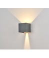 6W Dimmbare CUBIC PRO Wandleuchte - IP65, Anthrazit, verstellbar, Up/Down, Innen/Außen, inkl. Leuchtmittel