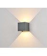 6W Dimmbare CUBIC PRO Wandleuchte - IP65, Anthrazit, verstellbar, Up/Down, Innen/Außen, inkl. Leuchtmittel