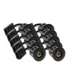10er-Set Zigbee Einbaustrahler Inno88 - Inkl. Hue-kompatible GU10, Schwarz, IP44, für Isolierung geeignet