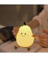 MOCHI Birne Nachtlicht aus weichem Silikon - aufladbar, Farbwechsel + Warmweiß