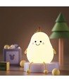 MOCHI Birne Nachtlicht aus weichem Silikon - aufladbar, Farbwechsel + Warmweiß