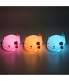 MOCHI Axolotl Nachtlicht aus weichem Silikon - aufladbar, Farbwechsel + Warmweiß