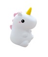 MOCHI Einhorn Nachtlicht aus weichem Silikon - aufladbar, Farbwechsel + Warmweiß