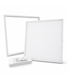 60x60 Troldtekt Panel + Rahmen mit Federn - Höhe: 12,5mm, Komplettset mit dimmbarem Treiber, 36W