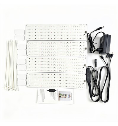 4er-Set Pflanzenlicht 35W - Inkl. Timer, Vollspektrum, lüfterlos, dimmbar, IP20