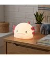 MOCHI Axolotl Nachtlicht aus weichem Silikon - aufladbar, Farbwechsel + Warmweiß