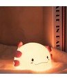 MOCHI Axolotl Nachtlicht aus weichem Silikon - aufladbar, Farbwechsel + Warmweiß