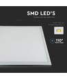 60x60 Troldtekt Panel + Rahmen mit Federn - Höhe: 12,5mm, Komplettset, 36W