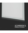60x60 Troldtekt Panel + Rahmen mit Federn - Höhe: 12,5mm, Komplettset, 36W